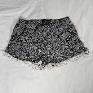 Imperial Star Girls Black and White Shorts Large